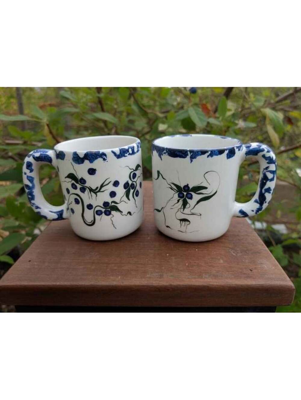 Roaring Acres Maine Blueberry Mugs - Set of 2